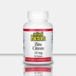 Zinc Citrate (Цинка цитрат) - Natural Factors - 15 мг, 90 таблеток