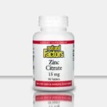 Zinc Citrate (Цинка цитрат) - Natural Factors - 15 мг, 90 таблеток