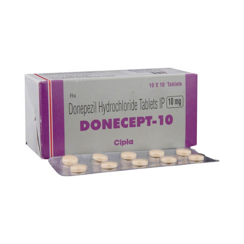 Донепезил (Donecept-10) - таблетки 10мг, №100